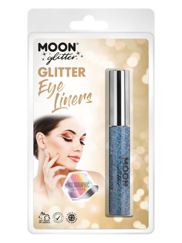 Moon Glitter Holographic Glitter Eye Liner, Blue