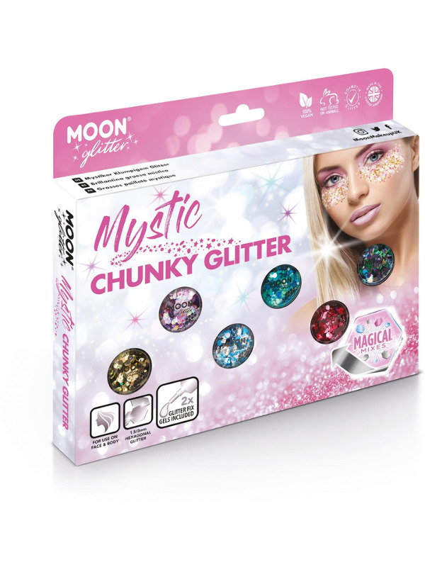 Moon Glitter Mystic Chunky Glitter, Assorted