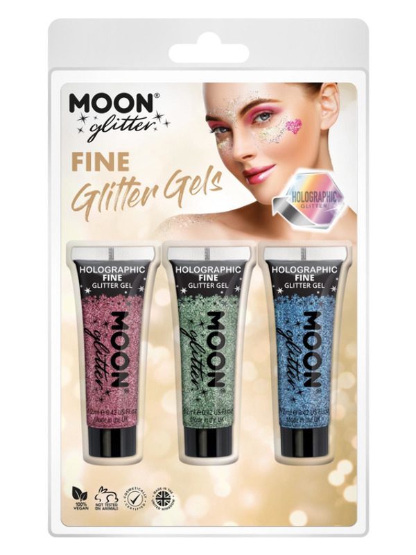 Moon Glitter Holographic Fine Glitter Gel,