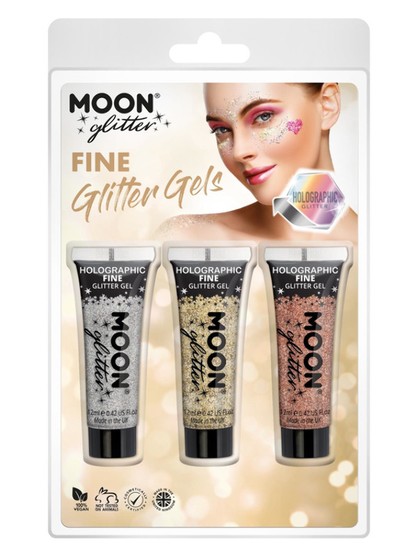 Moon Glitter Holographic Fine Glitter Gel,