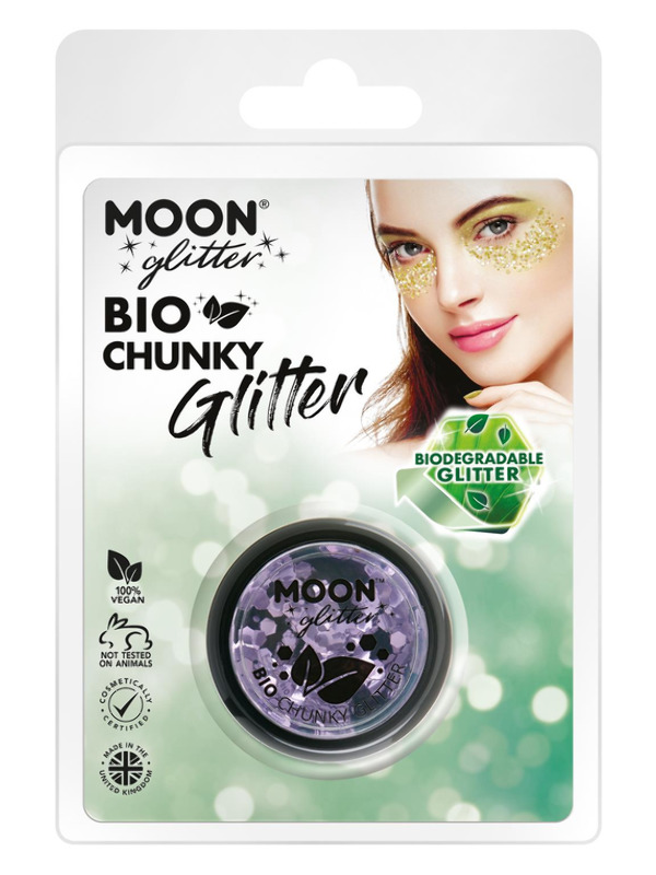 Moon Glitter Bio Chunky Glitter, Lilac