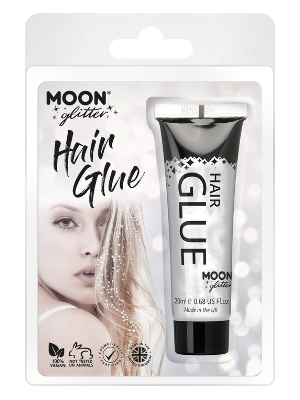 Moon Glitter Hair Glue, Clear