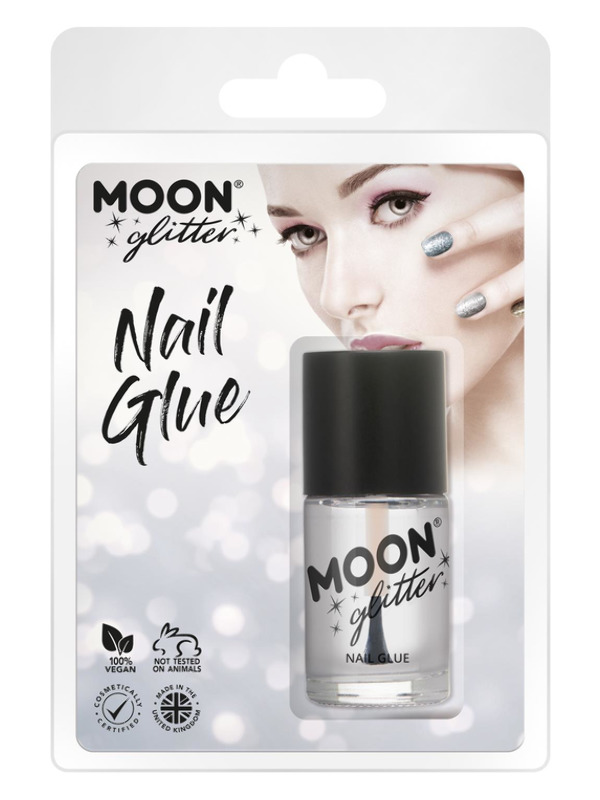 Moon Glitter Nail Glue, Clear