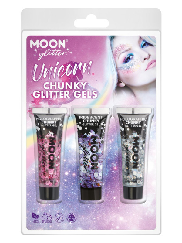 Moon Glitter Themed Clamshells, Pink
