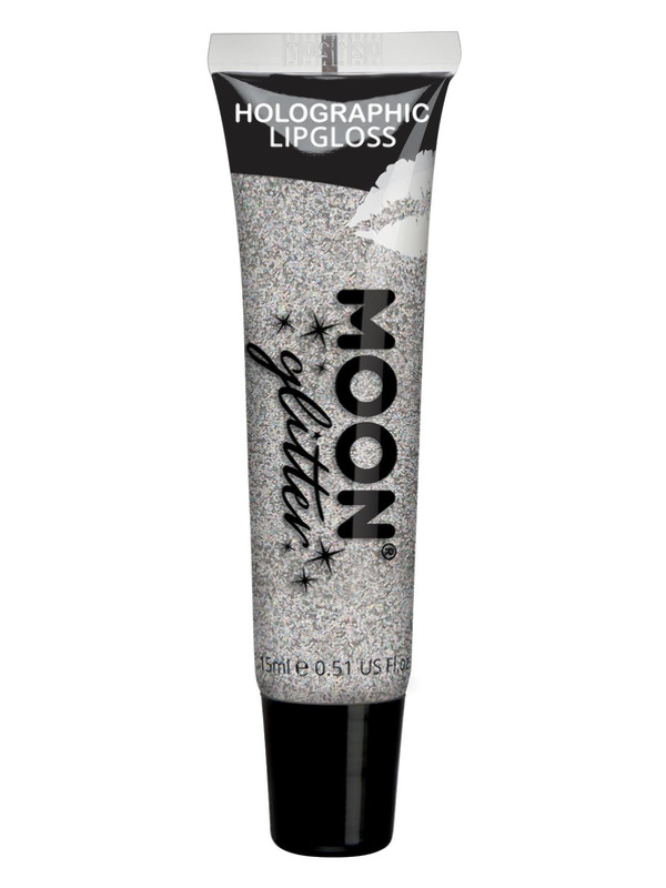 Moon Glitter Holographic Glitter Lipgloss, Silver