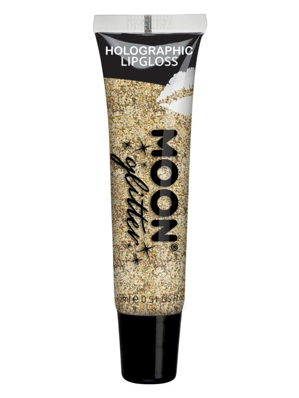 Moon Glitter Holographic Glitter Lipgloss, Gold