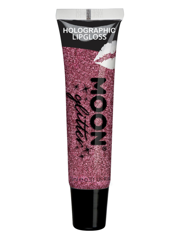 Moon Glitter Holographic Glitter Lipgloss, Pink