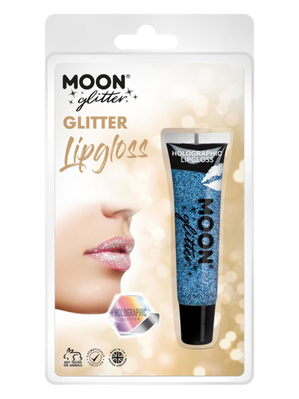 Moon Glitter Holographic Glitter Lipgloss, Blue