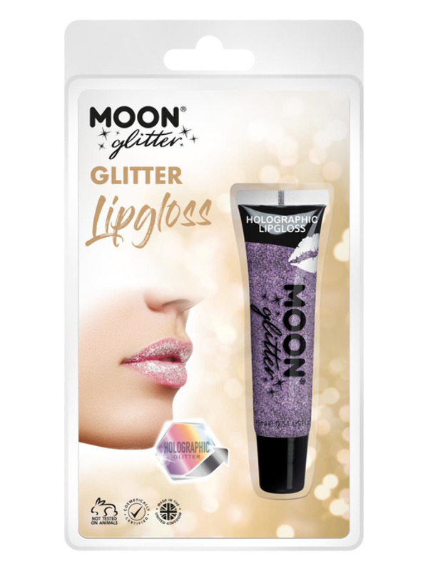 Moon Glitter Holographic Glitter Lipgloss, Purple
