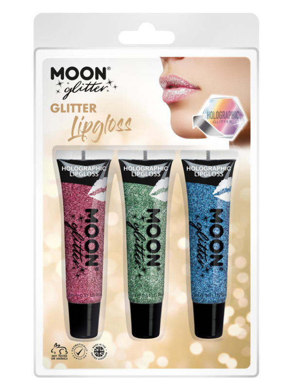 Moon Glitter Holographic Glitter Lipgloss,