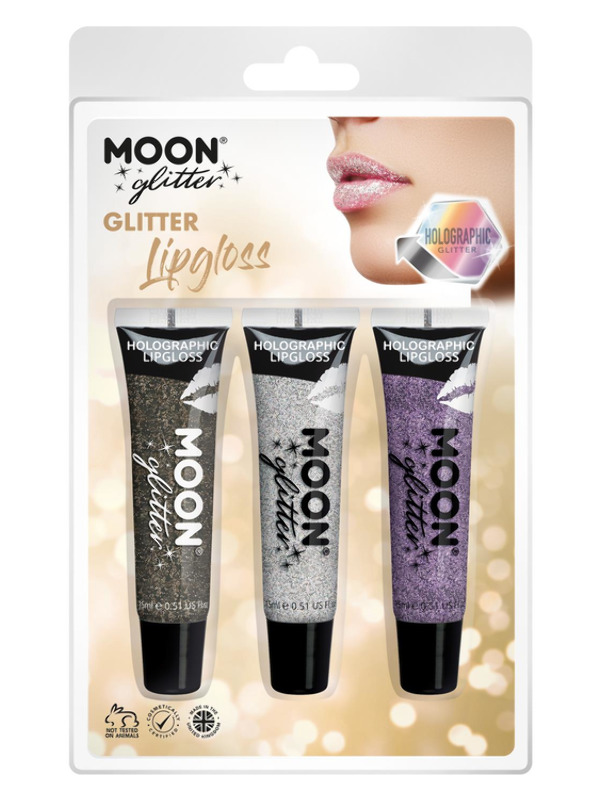 Moon Glitter Holographic Glitter Lipgloss,