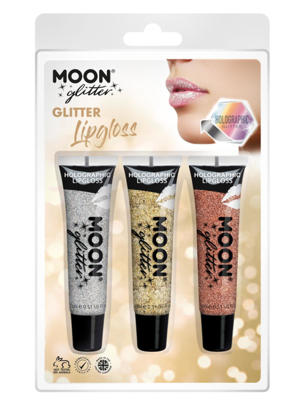 Moon Glitter Holographic Glitter Lipgloss,
