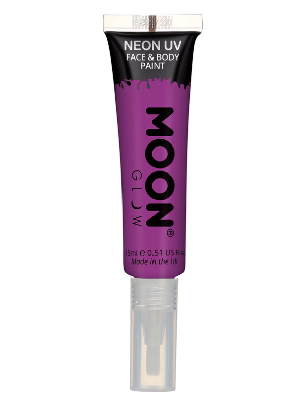 Moon Glow Intense Neon UV Face Paint, Purple
