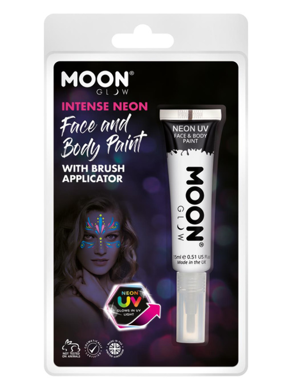 Moon Glow Intense Neon UV Face Paint, White