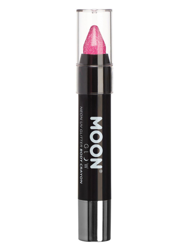 Moon Glow - Neon UV Glitter Body Crayons, Pink