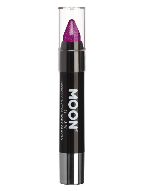 Moon Glow - Neon UV Glitter Body Crayons, Purple