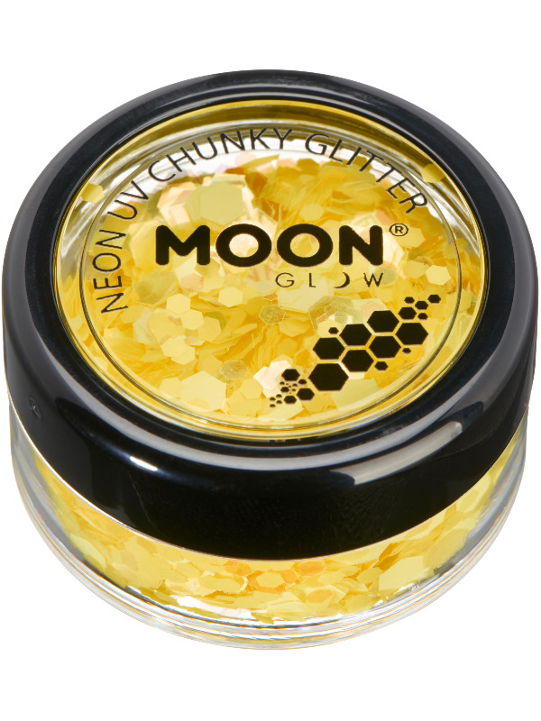 Moon Glow - Neon UV Chunky Glitter, Golden