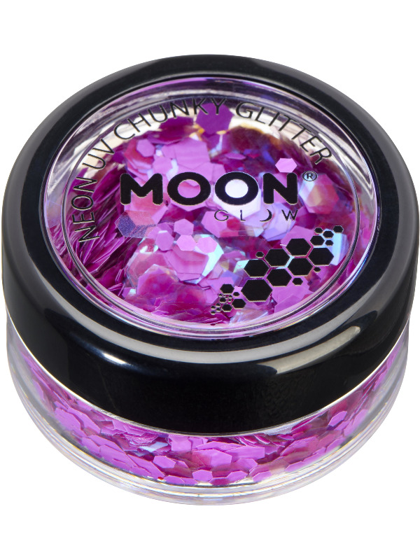 Moon Glow - Neon UV Chunky Glitter, Purple