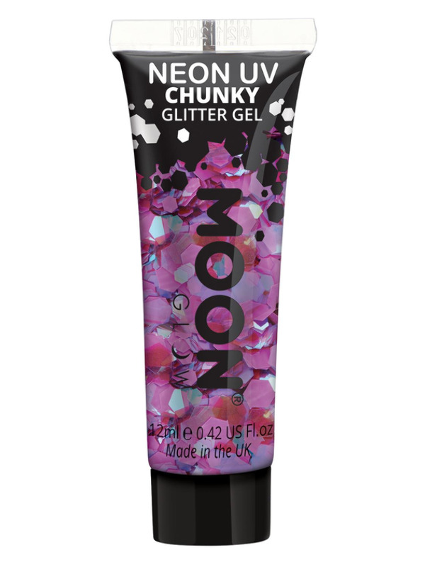 Moon Glow - Neon UV Chunky Glitter Gel, Purple