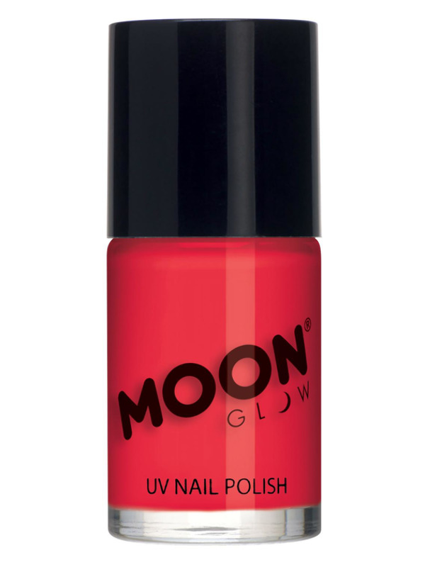 Moon Glow Intense Neon UV Nail Polish, Neon Red