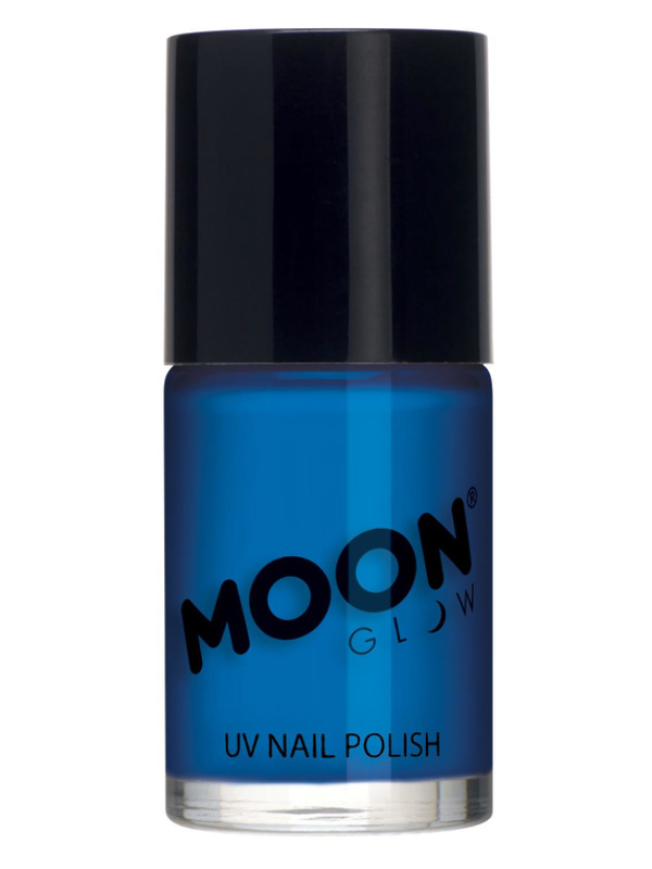 Moon Glow Intense Neon UV Nail Polish, Neon Blue