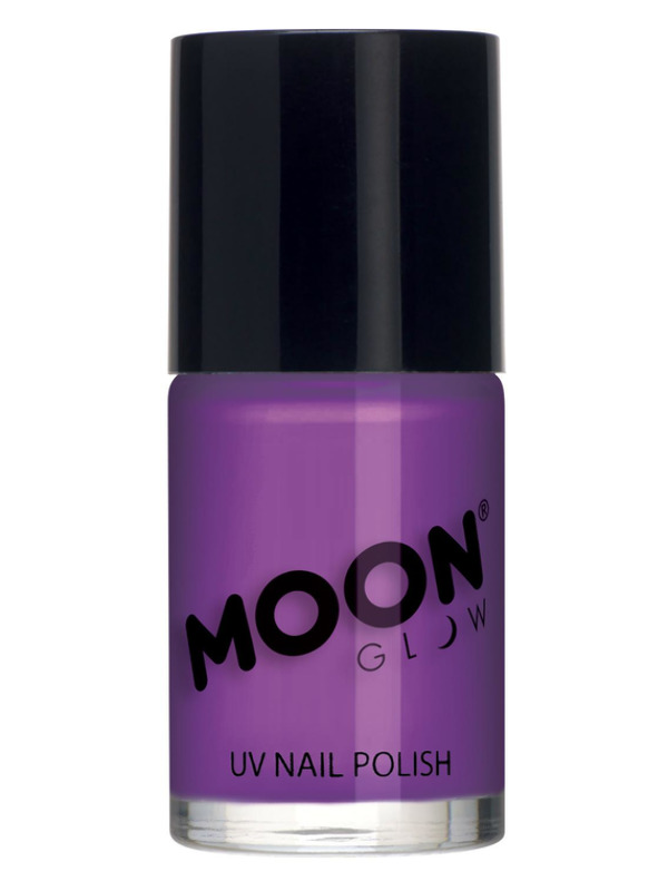 Moon Glow Intense Neon UV Nail Polish, Neon Purple