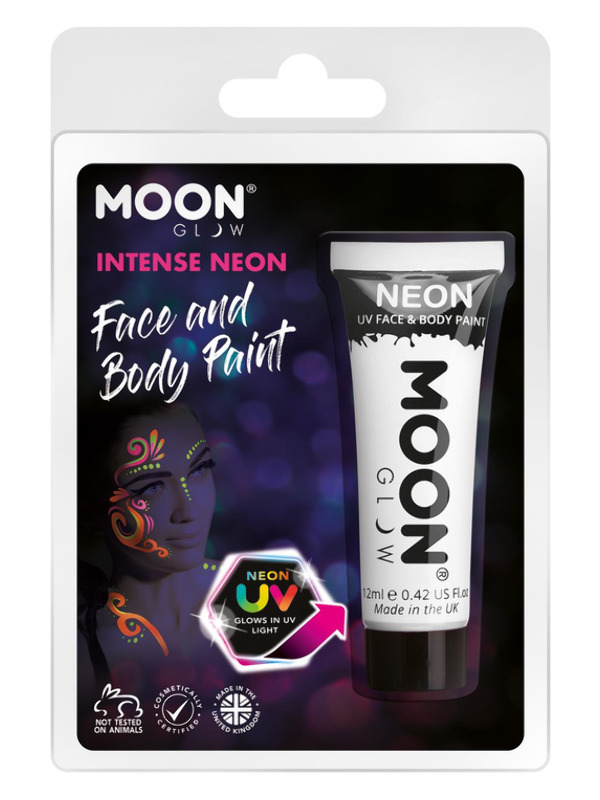 Moon Glow Intense Neon UV Face Paint, White