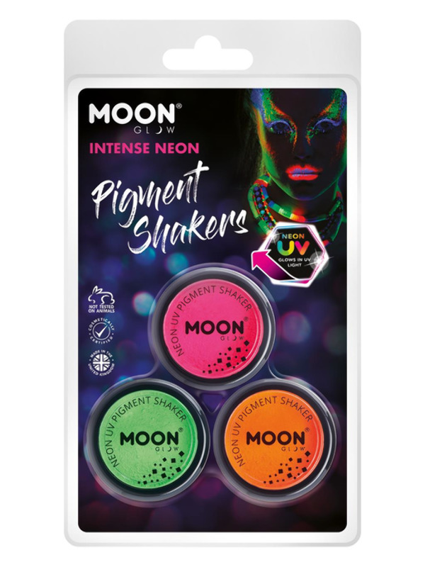Moon Glow Intense Neon UV Pigment Shakers,