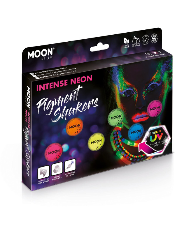 Moon Glow Intense Neon UV Pigment Shakers, Assorte