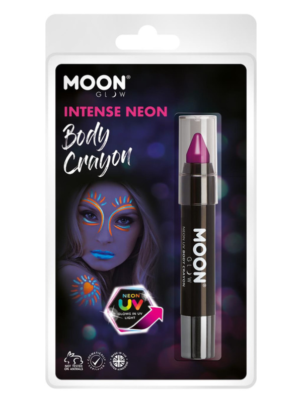 Moon Glow Intense Neon UV Body Crayons, Purple