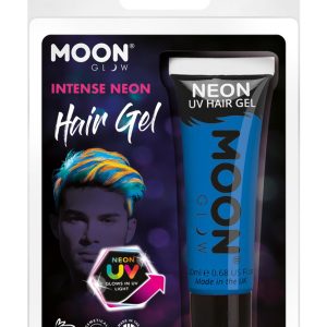 Moon Glow Intense Neon UV Hair Gel, Blue