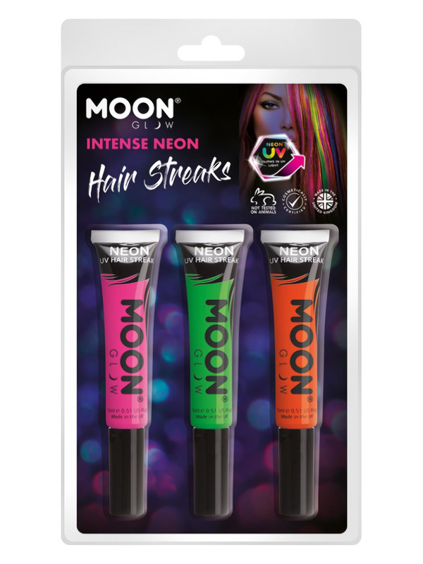 Moon Glow Intense Neon UV Hair Streaks,