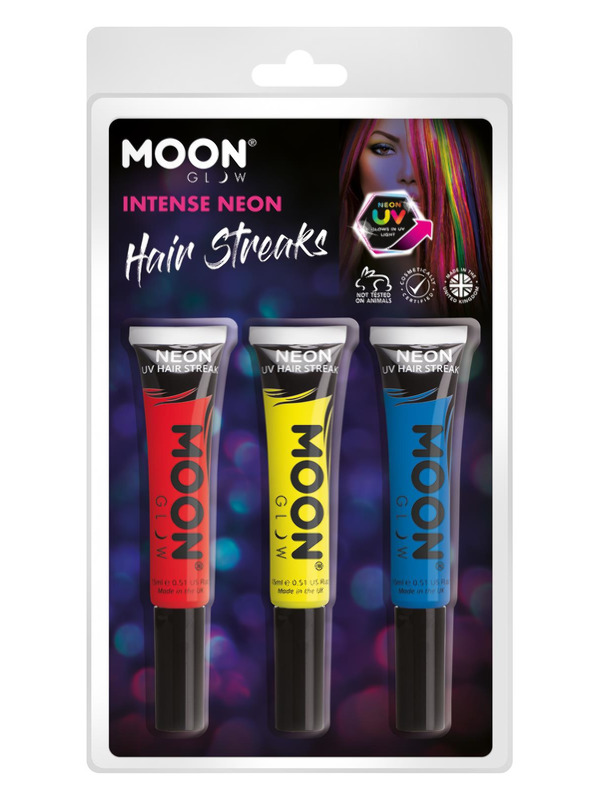 Moon Glow Intense Neon UV Hair Streaks,