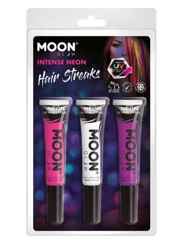 Moon Glow Intense Neon UV Hair Streaks,