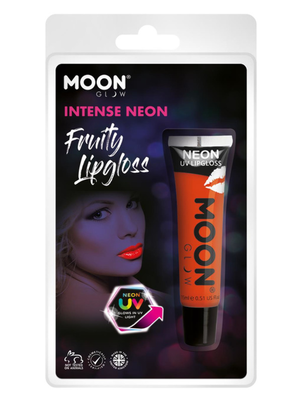 Moon Glow Intense Neon UV Fruity Lipgloss, Orange