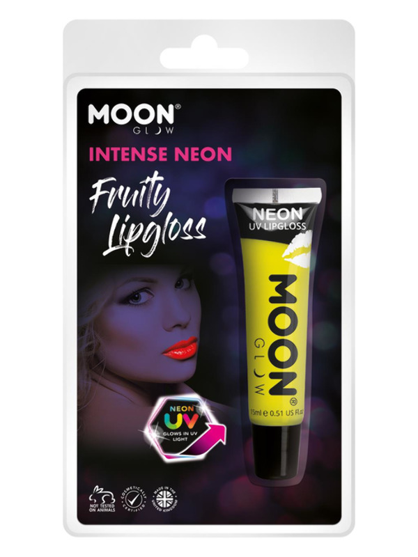 Moon Glow Intense Neon UV Fruity Lipgloss, Yellow