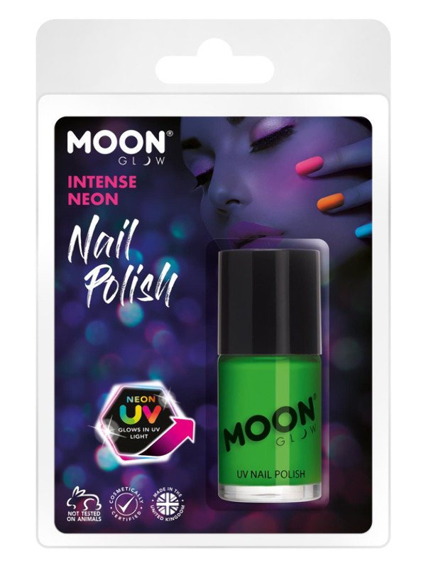 Moon Glow Intense Neon UV Nail Polish, Neon Green