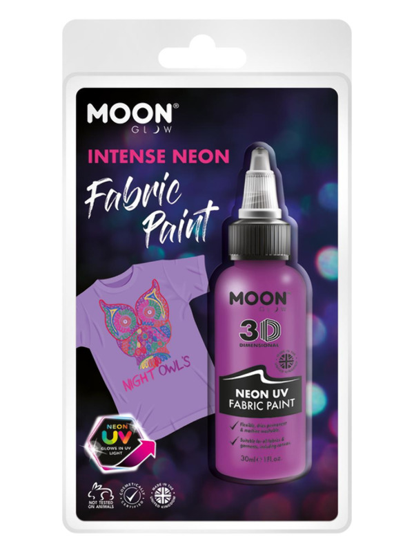 Moon Glow - Neon UV Intense Fabric Paint, Purple