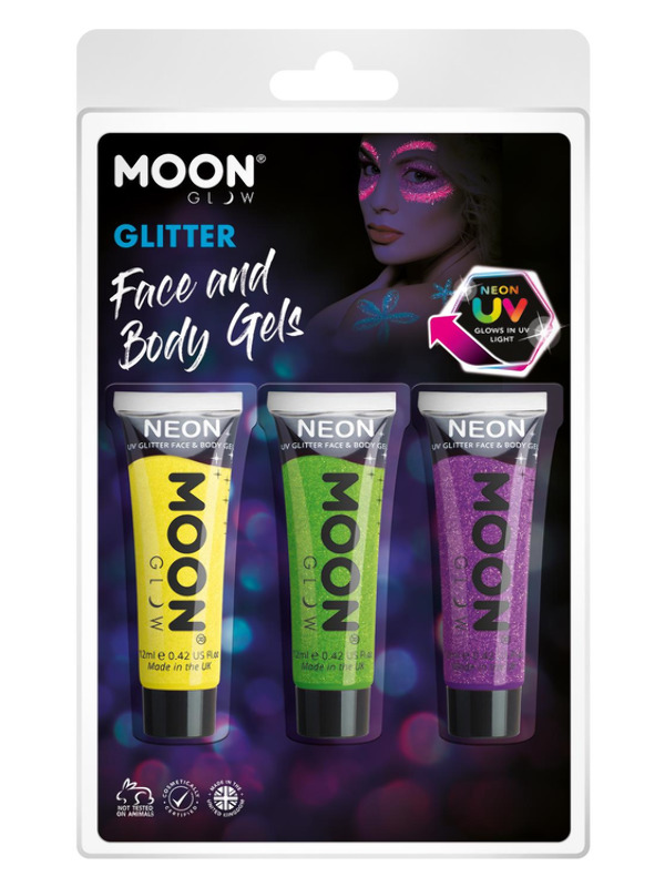 Moon Glow Neon UV Fine Glitter Gel,
