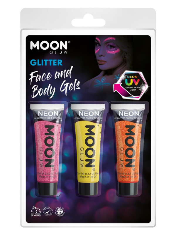 Moon Glow Neon UV Fine Glitter Gel,