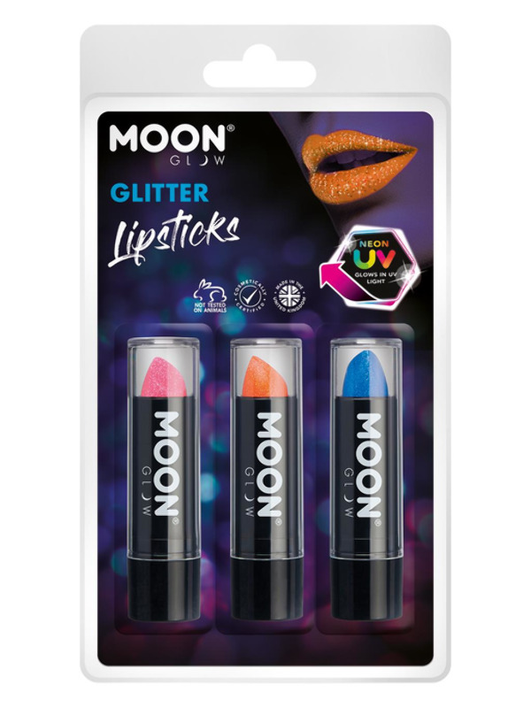 Moon Glow - Neon UV Glitter Lipstick,