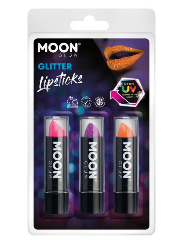 Moon Glow - Neon UV Glitter Lipstick,
