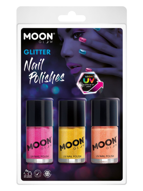 Moon Glow - Neon UV Glitter Nail Polish,