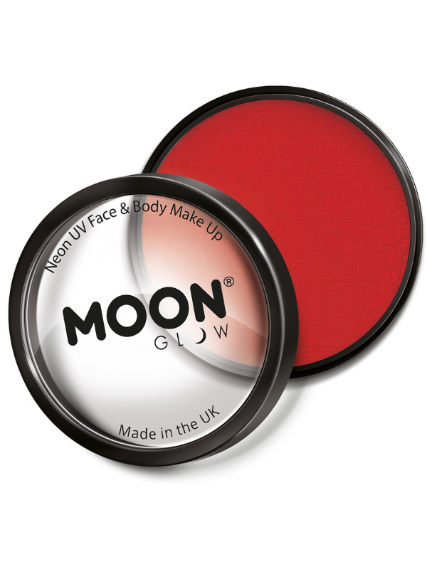 Moon Glow Pro Intense Neon UV Cake Pot, Red