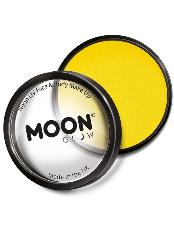 Moon Glow Pro Intense Neon UV Cake Pot, Yellow