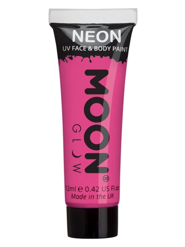 Moon Glow Intense Neon UV Face Paint, Hot Pink