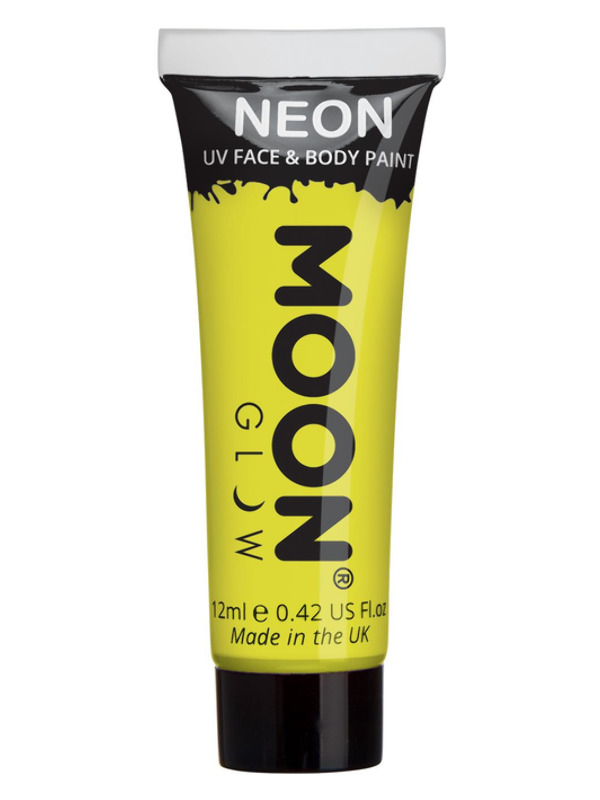 Moon Glow Intense Neon UV Face Paint, Yellow