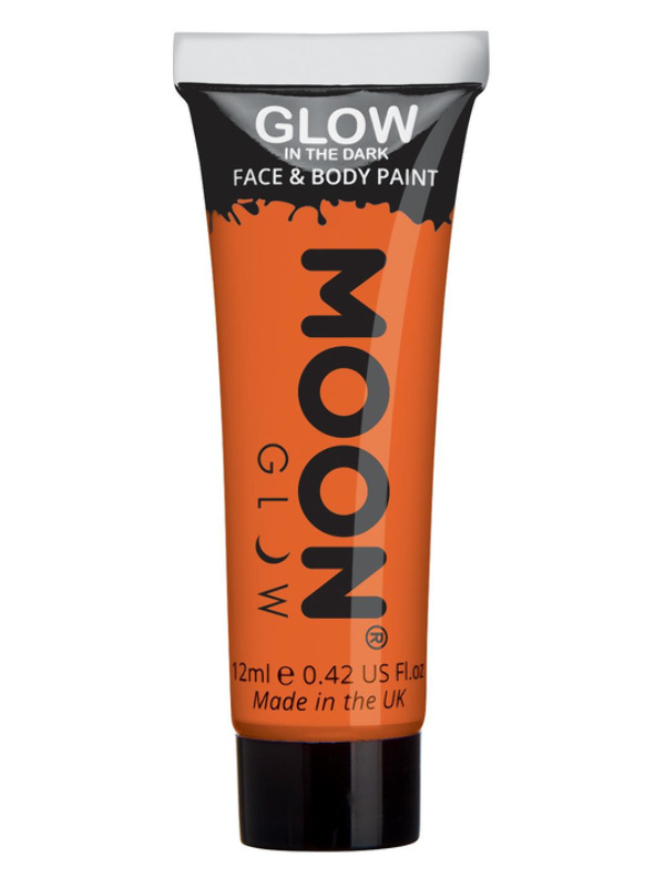 Moon Glow - Glow in the Drak Face Paint, Orange