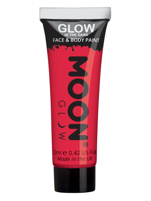Moon Glow - Glow in the Dark Face Paint, Red