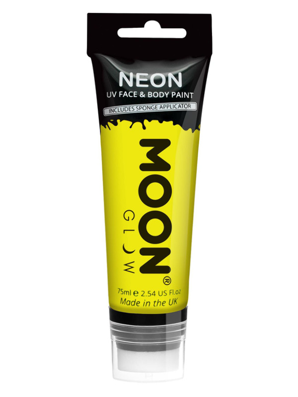 Moon Glow Supersize Intense Neon UV Face Paint, Ye